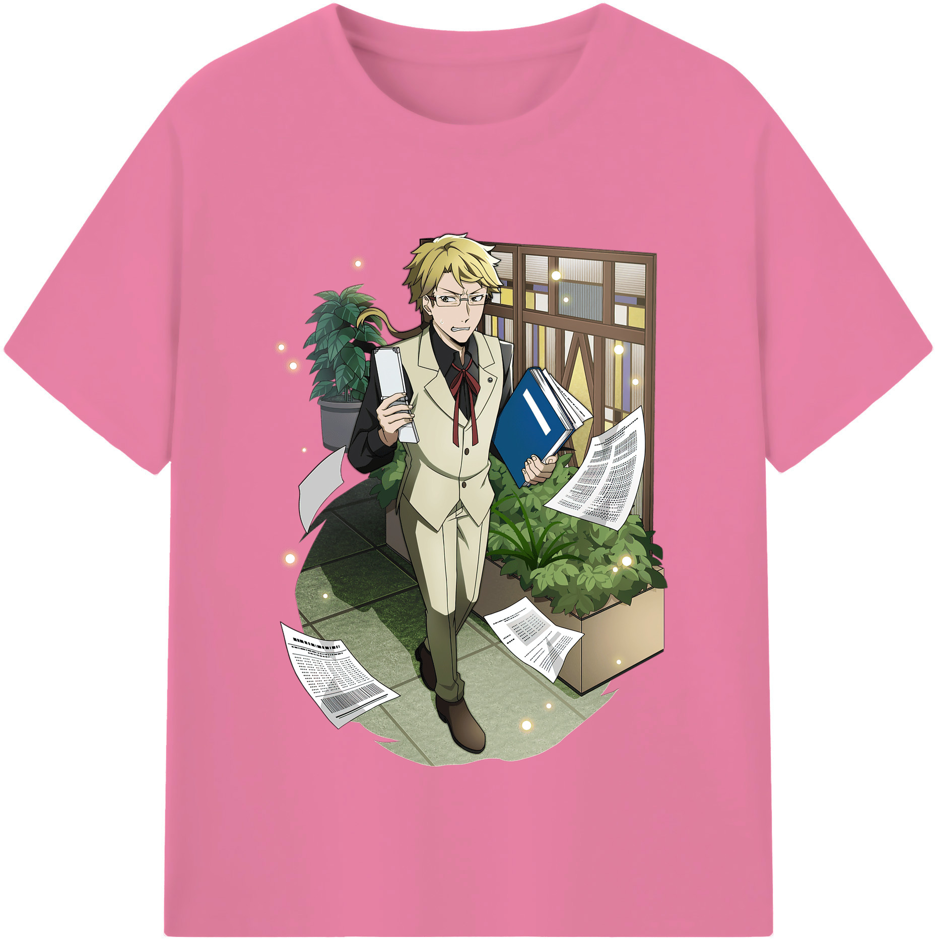 （画像用） 文豪ストレイドッグス Bungo Stray Dogs 綿100％半袖Tシャツ（フロントプリント）